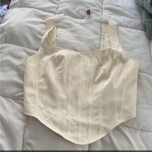 Cream Corset Top